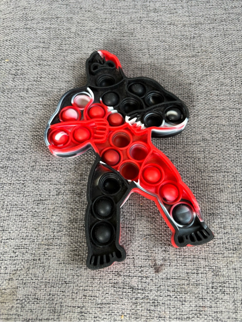 Red and Black Gorilla Pop-It Sensory Fidget Toy